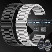 ราคา สแตนเลสสตีลสายนาฬิกา 23 มม.สําหรับ Casio PROTREK PRW-30 PRW-50/50Y PRW-60 PRW-70 นาฬิกา Quick Release สร้อยข้อมือผู้ชาย (45562897878)
