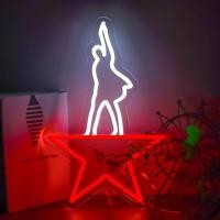 ราคา Hamilton Musical Neon Sign,ป้าย LED แสงนีออนสําหรับ Man Cave Wall Decor ตกแต่งหอพัก,ของขวัญวันเกิดสําหรับเด็กผู้ชาย (52763265932)