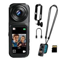 ราคา กล้อง Vlog ดิจิตอล Mini Pocket 180° กระจกเลนส์หมุนได้พลิกโหมดความงามเซลฟี่ การเชื่อมต่อโทรศัพท์ อินเตอร์เน็ตไร้สาย สําหรับขี่จักรยาน (57414721603)