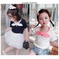 ราคา เสื้อแขนสั้น KIDS FASHION Bow-GC342 (57060435355)