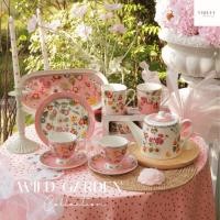 ราคา Violet Flamingo - Wild Garden Collection – กาน้ำชา แก้วชาพร้อมจานรอง แก้วมัคพร้อมกล่องของขวัญลายดอกไม้แสนหวาน (29685043839)