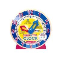 ราคา MELISSA & DOUG นาฬิกาของเล่น Turn & Tell wooden clock (43067563083)