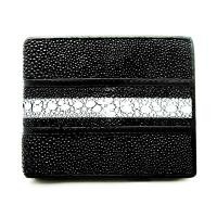 ราคา stingray row stone bifold wallet black color AAAA+ กระเป๋าสตางค์หนังปลากระเบนหนาม19990 (757730076)