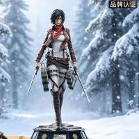 ราคา [คุณภาพสูง] ตกแต่งรูปปั้นโมเดลอนิเมะสองมิติ มิคาสะ ขนาด 30 ซม♑✖Attack on Titan Mikasa อะนิเมะตุ๊กตาของขวัญ✖♑ (48809754376)