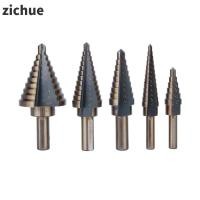 ราคา ZICHUE ชุดดอกสว่านขั้นบันได 5 ชิ้น, ดอกสว่าน Unibit ขนาด 50 ขนาด, ความแม่นยําสูง 1/8 ถึง 1-3/8 นิ้วความแม่นยําสูง Stepped ดอกสว่านสําหรับไม้ (54565246413)