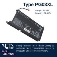 ราคา แบตเตอรี่ HP PG03XL ของแท้ สำหรับ Pavilion Gaming 15 DK0125TX DK0127TX DK0131TX DK0132TX DK0133TX DK0135TX ของแท้100% (25784070048)