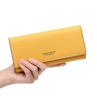ราคา กระเป๋าสตางค์สีเหลืองเวอร์ชั่นเกาหลีโชคดีผู้หญิงกระเป๋าสตางค์ยาวความจุขนาดใหญ่ที่เรียบง่ายซอกออกแบบอินเทรนด์พับเยาวชนกระเป๋าเงิ (44809790443)