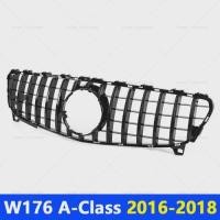 ราคา for W176 A-Class Mercedes Benz A180 A200 A250 A45 AMG Front Bumper Mesh Grille GTR Style 2013 2014 (45855804961)
