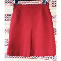 ราคา กระโปรง​ผ้าสักหลาด​สีแดงเลือดหมู​ (14152611966)