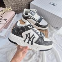 ราคา พร้อมส่ง [ใช้โค้ด30%ลด฿1,000] ของแท้‼️ MLB Chunky Liner mid denim logo NY สีดำ (28512787879)