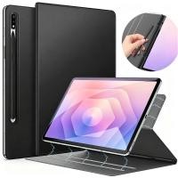 ราคา Bordless Strong Magnetic Case Slim Stand Flip Leather Case with Pen Holder, Smart Cover for Samsung Galaxy Tab S10 FE Plus/S10Plus/S9FE+/S8Plus/S7FE/S7+,S10Lite/S9FE/S9/S7FE/S8/S9FE/S7FE/S7FE/S9FE/S9F