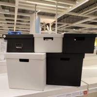 ราคา IKEA,แท้,กล่องเก็บเอกสารA4,กล่องเก็บของอิเกีย,อีเกีย, ikea,TJENA,พร้อมฝาปิด,Tjog (17182639791)