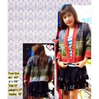 ราคา เสื้อคลุมผ้าฝ้ายเมือง ผ้าฝ้ายพิมพ์ลาย ผ้าไทยงามอย่างไทยไทย จ้า (7654628400)