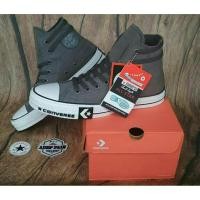ราคา CONVERSE ALL STAR HIGH GREY WHITE รองเท้า MOTIF พรีเมี่ยม (52614090665)