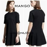 ราคา Mng : Black Zipper Flared Dress (1563537581)