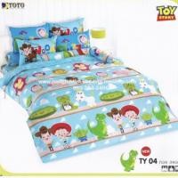 ราคา ชุดเครื่องนอน ผ้าปูที่นอน ปลอกหมอน toto ลาย toy story (8455192597)