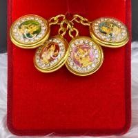 ราคา จี้พระพรม ล้อมเพชร เลี่ยมกรอบทองอย่างดี ขนาด2x2cm หรือขนาดเท่าเหรียญ1บาท (42106621527)