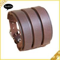 ราคา [SK] ผู้ชายแฟชั่นหลายเข็มขัดสร้อยข้อมือหนัง Faux 3 หัวเข็มขัดสายรัดข้อมือกําไลข้อมือ (54414773949)