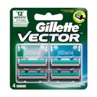 ราคา ยิลเลตต์ ใบมีดโกนเวคเตอร์ Gillette Vector Razor Blades 4Pcs. (41930398480)