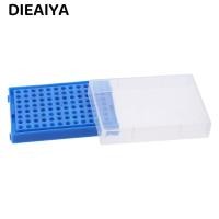 ราคา DIETAIYA 2 ชิ้น Microcentrifuge Tubes Rack, PP Blue PCR Tube Rack, Reused 96 หลุม 13 ซม.* 9 ซม.*3 ซม.PCR แผ่นแถบหลอด (55564800578)