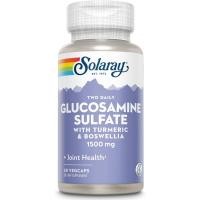 ราคา SOLARAY Glucosamine Sulfate 1500mg อาหารเสริมเสริมข้อเพื่อสุขภาพ ทิชชู่และสุขภาพข้ออันทรงพลังพร้อมขมิ้น & Boswellia รับประกันคืนเงิน 60 วัน 30 (49062973960)