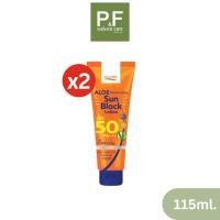 ราคา (แพ็ค2) P.O.CARE Aloe Moist Sun Block Lotion SPF50 PA++ 115ml. - พี.โอ.แคร์ ครีมกันแดดสูตรเนื้อบางเบา (51414760679)