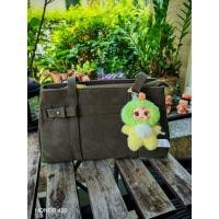 ราคา Lastel เขียว olive หนังกลับ หัวซืปไอติมขนาดกำลังดี แบบสะพายไหล่ สายแบนไม่เจ็บบ่า (53509868591)