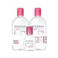 ราคา [สินค้าส่งด่วน] ไบโอเดอร์มา เซ็นซิบิโอ เอชทูโอ เซ็ต3 BIODERMA SENSIBIO H2O TRIPLE SET (54111998375)