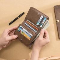 ราคา กระเป๋าตัง wallet กระเป๋าสตางค์ กระเป๋าสตางค์ผู้ชายแบบสั้นสามพับแฟชั่นกระเป๋าใส่บัตรหลายใบกระเป๋าใส่เหรียญซิปชิ้นเดียวกระเป๋าสตางค์เอกสาร (41232171802)