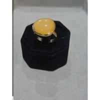 ราคา แหวนอาเกตสีเหลือง (Yellow Agate/Aqeeq)ไชค๋เริ่มต้น51ปรับขนาดได้ (41831910964)