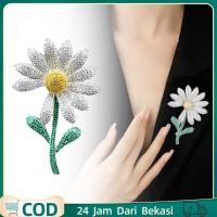 ราคา สไตล์เกาหลี Daisy ดอกไม้เข็มกลัดขนาดเล็ก Hijab เข็มกลัดความงาม G-dragon Elegant Hijab เข็มกลัด Daisy Pin Bling Pin (46162943693)