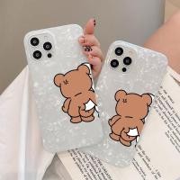 ราคา พร้อมส่ง เคสไอโฟน12 คู่รัก หมีกระต่าย ตลก เคสแบบเปลือกหอย For iPhone12 13 14 15 16Pro MAX X XS XR XS 7 8Plus SE2 ป้องกัน (26789248268)
