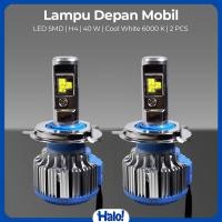 ราคา TURBO ไฟหน้ารถ H4 ไฟหน้า SMD LED Cool White 40W 2 ชิ้น - T1 (45164950542)