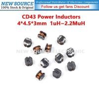 ราคา [20 ชิ้น] CD43 ตัวเหนี่ยวนําไฟ SMD 4*4.5*3 มม. 1uH 1.5uH 2.2uH 3.3uH 4.7uH 6.8uH 10uH 22uH 47uH 68uH 100uH 330H 7H 470HH (45461728694)