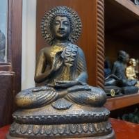 ราคา พระบูชาคันธารราฐ ปางประทานพร เนื้อทองเหลืองผิวกลับ ขนาดหน้าตัก 5 นิ้ว สูง 8.5 นิ้ว ฐานล่าง 6 นิ้ว (23250078707)