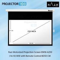 ราคา Razr Motorized Screen 250" อัตราส่วน 16:10 พร้อมรีโมทไร้สาย (EMW-A250) (26673061863)