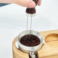 ราคา [สต็อคในไทย] ที่เกลี่ยผงกาแฟ เข็มเกลี่ยผงกาแฟสแตนเลส งานหนา ด้ามไม้แท้ พร้อมแท่นวาง Cloth Powder Needles (24040903894)