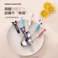 ราคา ชุดช้อน ส้อม Sanrio : Sanrio Fork & Spoon Set (49663851553)