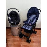 ราคา เซ็ตรถเข็นเด็ก+พร้อมคาร์ซีทกระเช้า joie สภาพดีได้ครบทั้งชุด (24930534645)