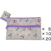 ราคา 【Direct from Japan】Sanrio Kuromi (Girlie) Accessories Cosmetic Pouch, Double Zipper Case Bag 20 (W) × 12 (H) cm - Bulk purchase (×5, ×10, ×20) (55051418580)