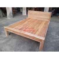 ราคา furnitur99เตียวหัวกล่อง5.6ฟุต(สีเสี้ยนขาว)ไม้สักทองสวยงามทนทานใช้งานได้หลายสิบปี (4565819779)