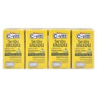 ราคา ซีวิทวิตามินเลมอน 125มล. แพค 4 C Vitt Vitamin Lemon 125ml. Pack 4 [หมายเลขบาร์โค้ด 8850274025290] (44131949728)