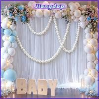 ราคา JIANG 10 ชิ้นลูกปัด Garland, ไข่มุกกลมพลาสติก Faux ไข่มุกขนาดใหญ่, DIY 5.5 ซม./8 ซม.สีขาวจี้งานแต่งงานฉากหลัง (54363739712)