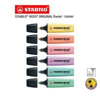 ราคา STABILO Boss Original Pastel ปากกาเน้นข้อความ ปากกาไฮไลท์ ปากกาไฮไลต์ Pastel Color ชุด 6 สี (340123708)