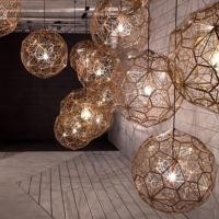 ราคา Nordic chandelier, stainless steel diamond chandelier, creative geometric chandelier, Sphere-shaped chandelier (46807247461)