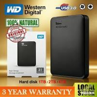 ราคา External Harddisk Western Digital 2TB ยูเอสบี 3.0 Elements คุ้มค่า ของแท้ ประกันศูนย์ ถ่ายโอนไว สินค้าขายดี (40730264705)
