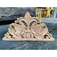 ราคา จั่ว ไม้แกะสลัก ขนาด 38x20x4cm. (ฝีมือคนไทย) จั่วหัวเสา ไม้จามจุรี ลายฟักทอง สามเหลี่ยมแกะสลัก Gable Wood Carved Pumpkin (22560662106)