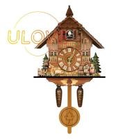 ราคา Cuckoo Clock Living Room Wall Clock Retro Style Forest Cuckoo Alarm Clock Wall Watch Children Decorations Home Alarm (12697010120)