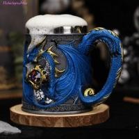 ราคา CHICHYTU14W Gothic Flying Dragon เบียร์ Stein, 3D นูน 304 สแตนเลสด้านใน Mythical Dragon ถ้วยเบียร์,ที่ไม่ซ้ํากัน Vintage ฉนวนถ้วยดื่ม Vintage (43082678713)