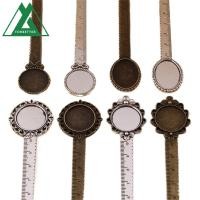 ราคา FORBETTER ที่คั่นหนังสือโบราณ, ไม้บรรทัดดอกไม้ไม้บรรทัดหนังสือ Cilp, DIY 20 มม. Cabochon ฐาน Vintage Bronze Bookmark อุปกรณ์การเรียน (51064504133)